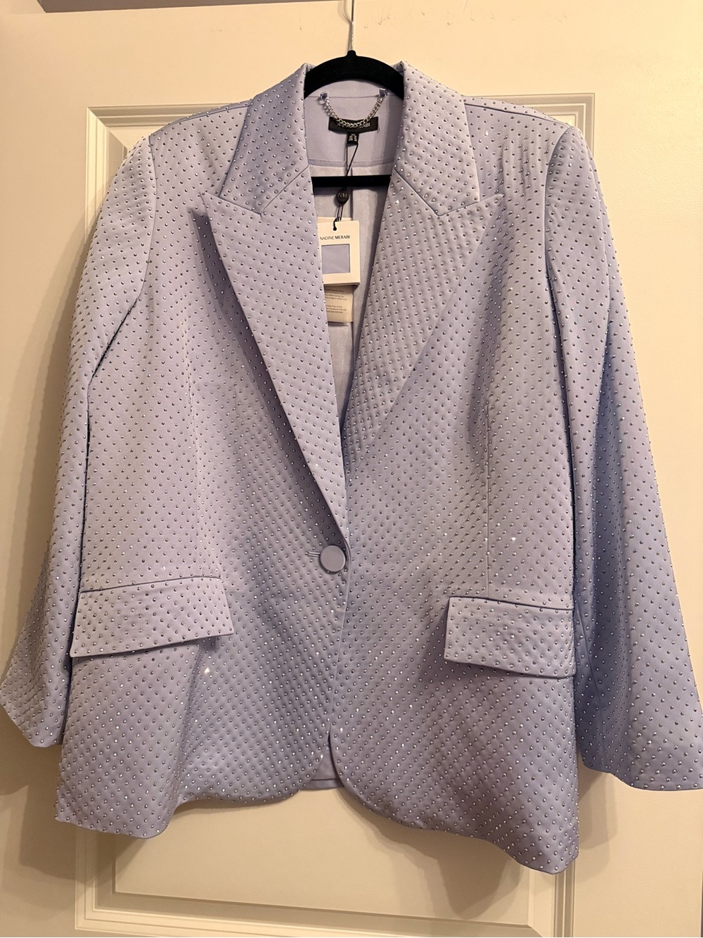 NWT, Nadine Merabi Kira Blue Blazer, size US 14/XXL